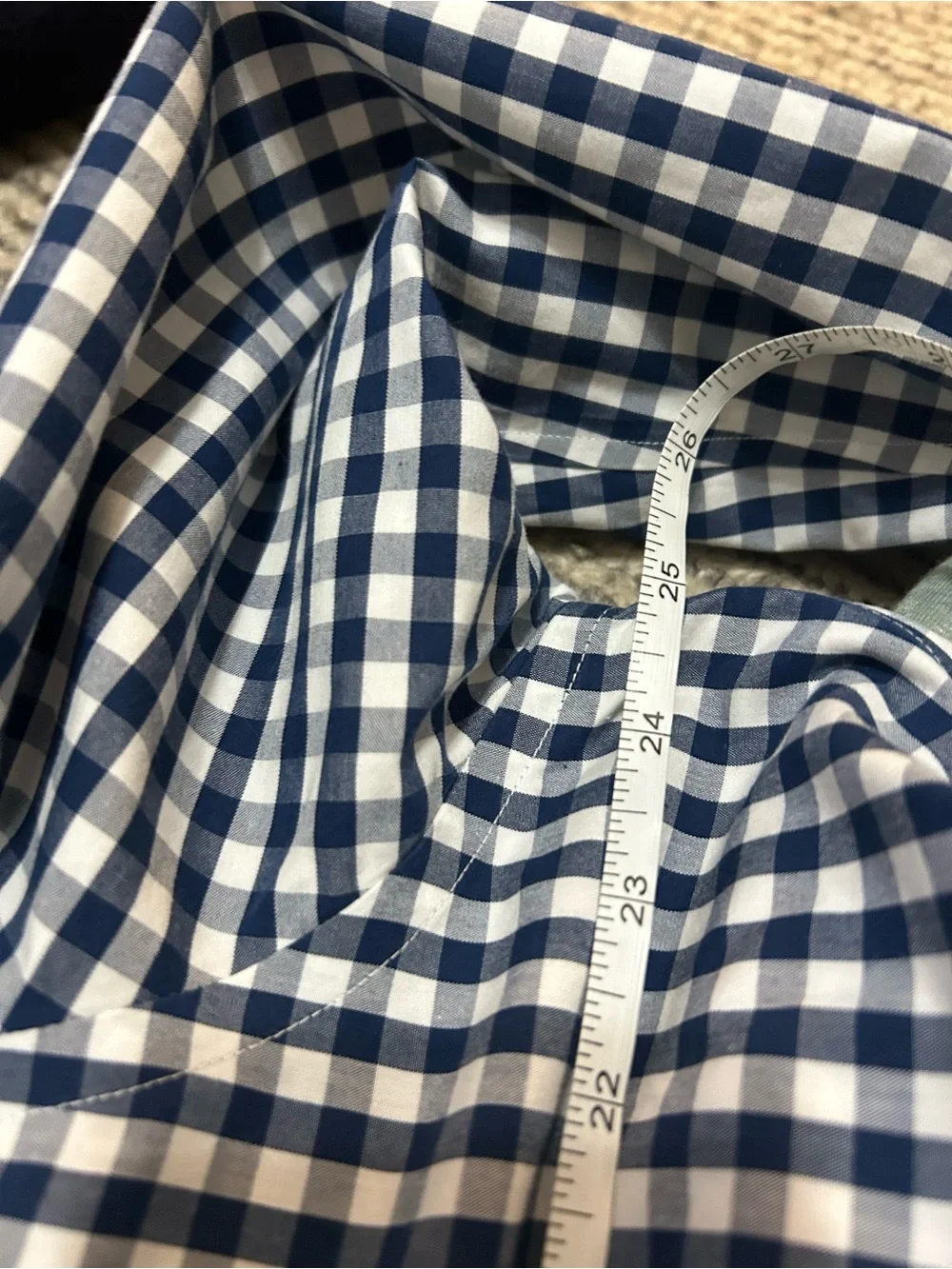 Banana Republic Men's XL Gingham Button-Up Shirt Camden Fit Non Iron